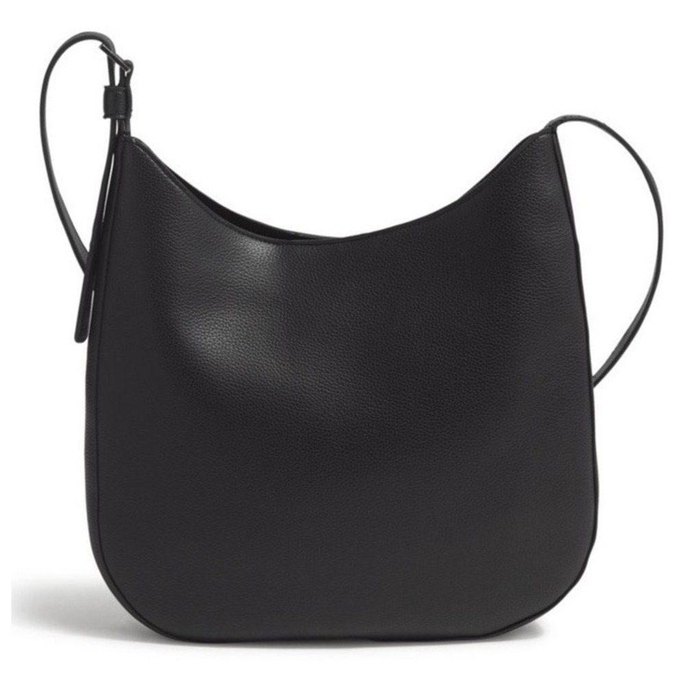 Vera Bradley Faux Leather Hobo Convertible Crossbody Moonlight Black